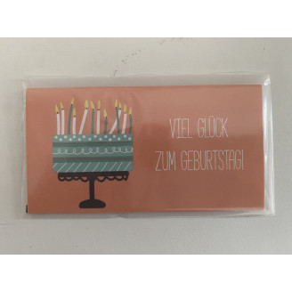 Mini Karte " Viel Glück zum...