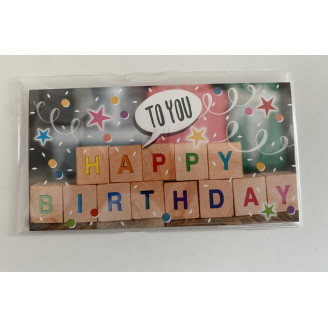 Mini Karte "Happy Birthday"