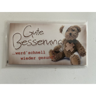 Mini Karte " Gute Besserung"