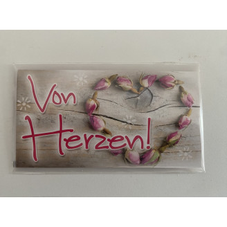 Mini Karte " Von Herzen"