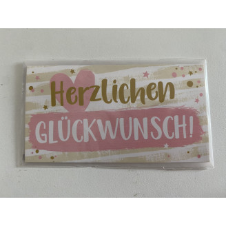 Mini Karte  "Herzlichen...