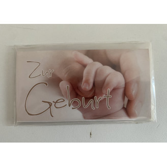Mini Karte "Zur Geburt "