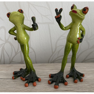 Frosch stehend 16cm
