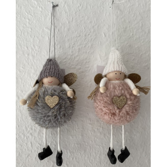 Hänge Engel Textil 16cm