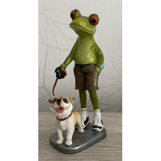 Frosch mit Hund