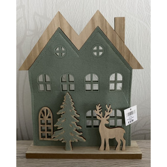 Haus mit Hirsch Filz
