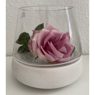 Windlicht mit Glas 19cm