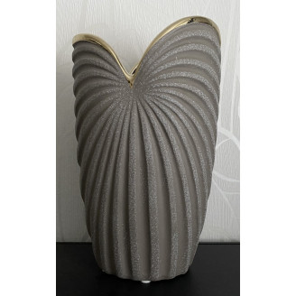 Vase 25cm sand gold