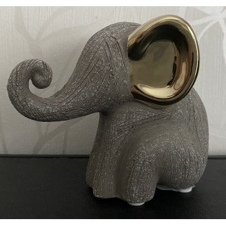 Elefant Sand-Gold 12cm