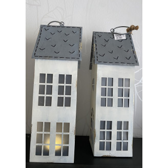 Metall LED Haus"Winterzeit"