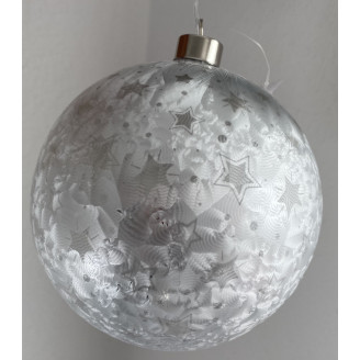 Hänge Kugel 15cm Frosty+Timer