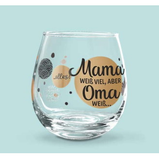 Wein/Wasserglas "Mama weiß"