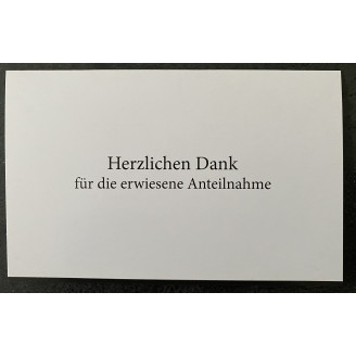 Trauer Karte Danke 5er