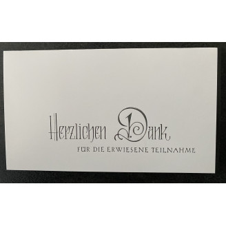 Trauer Karte Danke 5er