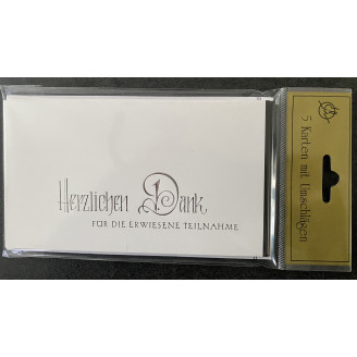 Trauer Karte Danke 5er