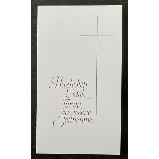 Trauer Karte Danke 5er