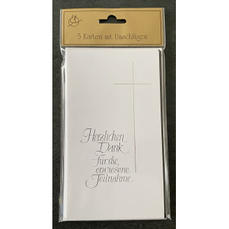 Trauer Karte Danke 5er