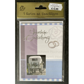 Hochzeitskarte 5er