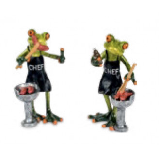 Frosch mit Grill 2er Set