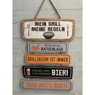 Schild "Mein Grill"
